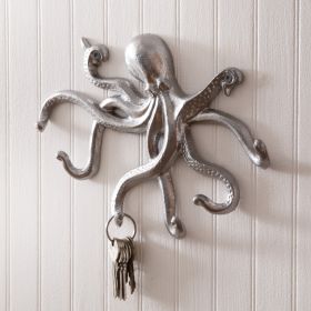 Octopus Metal Wall Hooks - Set of 2 - Premium Quality Metal Hooks