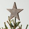 Wooden Christmas Star Tree Topper