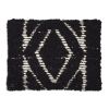 Obsidian Hand Woven Lumbar Pillow