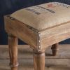 Grain Sack Footstool