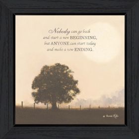 "New Ending" By Bonnie Mohr, Printed Wall Art, Ready To Hang Framed Poster, Black Frame