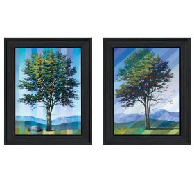 "Catching Light as Time Passes" 2-Piece Vignette by Tim Gagnon, Black Frame