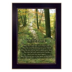 "Irish Blessing" By Trendy Decor4U, Printed Wall Art, Ready To Hang Framed Poster, Black Frame