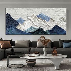 Handmade Oil Painting Thick Texture Abstract Landscape Oil Painting Gorgeous Abstract Landscape 3D Wall Art on Canvas Serene Abstract Landscape 3D Lar (Style: 01, size: 40X80cm)