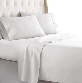 Twin Size Sheets Set - Bedding Sheets & Pillowcases w/ 16 inch Deep Pockets - Fade Resistant & Machine Washable - 3 Piece 1800 Series Twin Bed Sheet S (Piece Type: 3 Piece 1800 Series Twin, Color: White)