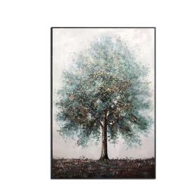 High Quality Abstract Trees Oil Painting Abstract Landscape Trees Oil Paintings On Canvas Handmade Beautiful Colors For Living Room No Frame (size: 60X90cm)