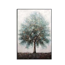 High Quality Abstract Trees Oil Painting Abstract Landscape Trees Oil Paintings On Canvas Handmade Beautiful Colors For Living Room No Frame (size: 100X150cm)