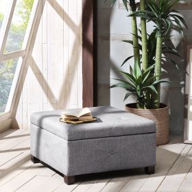 Soft Close Storage Ottoman (Color: as Pic)